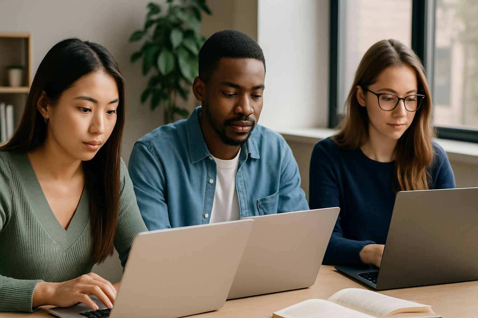 Students Learning Online
